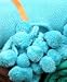 Karma Living Cotton Pom Pom Throw - Turquoise