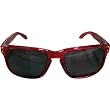 Oakley Jupiter Holbrook Men's Limited Editions Lifestyle Sunglasses w/ Free B&F Heart Sticker Bundle - Crystal Red/Grey