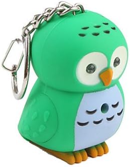 Owl Keychain with LED Flashlight and Sound Effects