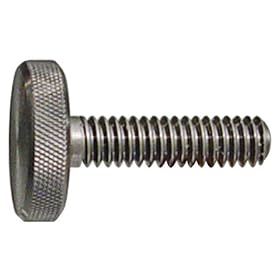 1/4-20 Thd., 3/4 Lg., 3/4 Head Dia., Knurled Head Screws, 303 Stainless Steel (1 Each)