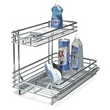 Kitchen & Housewares : Whitney Design C6512 Two-Tier Sliding Cabinet Organizer, Chrome