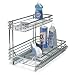 Kitchen & Housewares : Whitney Design C6512 Two-Tier Sliding Cabinet Organizer, Chrome