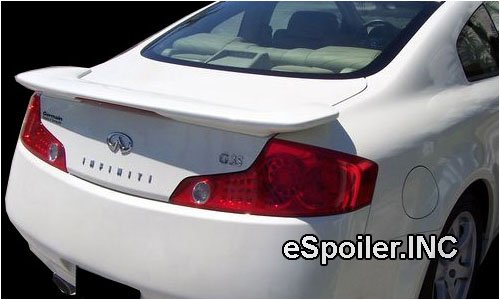 03-07 Infiniti G35 2 Door Painted OEM Factory Style Spoiler - (Color Code: WV2 - Silverstone)
