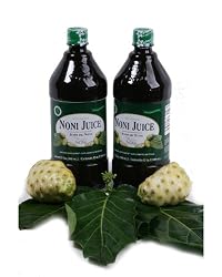 100% Natural Noni Juice- Dietary Supplement, 2 Bottles of 32 Fl. Oz. Each