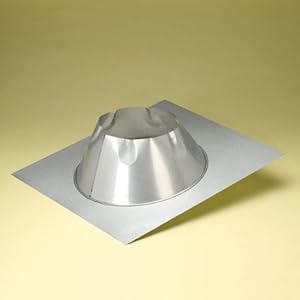 Chimney 69666 6 Inch Dura-Vent Dura/plus Flashing 0/12-6/12 Galvalume Storm Collar Not Included