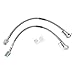 MUSTANG BRAKE HOSES FRONT BRAIDED STAINLESS STEEL 1971-1973