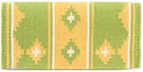 Mayatex Saddle Blanket - Wool Apache Barrel Racer - Lime and Yellow