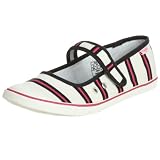 Sugar Women's Mary Jane Cat Preppy Stripe Flat