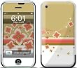 Flower Burst Design Protective Skin Decal Cover Faceplate for Apple iPhone (2G)