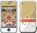 Flower Burst Design Protective Skin Decal Cover Faceplate for Apple iPhone (2G)