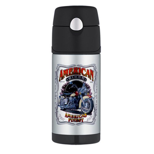 Thermos Travel Water Bottle American Biker Americas Finest Born in the USA