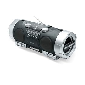 COBY ELECTRONICS CORP CXCD282 COBY PORTABLE CD RADIO CASSETTE W POWERED WOOFER by Coby