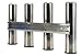4 Fishing Rod Rack, Mirror Finish Stainless Steel 316, Stainless 4 Rod Rack