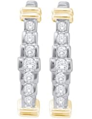 0.25CTW DIAMOND FASHION HOOPS