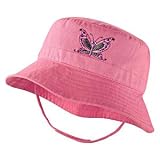 Coolibar UPF 50+ Infant Embroidered Sun Hat (Hibiscus/Butterfly - One Size (6-24M))