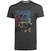 Quiksilver Double Trouble Slim Fit Organic T-Shirt - Dark Charcoal (Large)