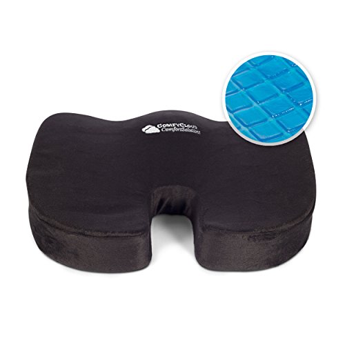 Gel Memory Foam Seat Cushion for Orthopedic Coccyx Sciatica Tailbone