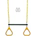 Safe Kidz Heavy Duty Trapeze Bar with Plastic Coated Chain and Steel Reinforced Molded Trapeze Rings.