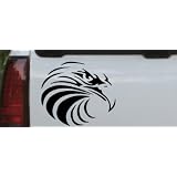 6in X 5.2in Black -- Tribal Eagle Animals Car Window Wall Laptop Decal Sticker by Rad Dezigns