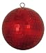 Lust Red Mirrored Glass Disco Ball Christmas Ornament 8
