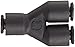 Legris 3140 53 00 Nylon Push-to-Connect Fitting, Wye, 1/8