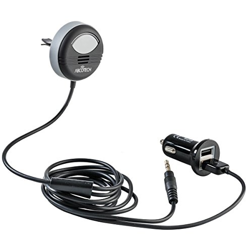 Bluetooth Handsfree Car Kit - Bluetooth Car Kit - Bluetooth Music Receiver - Music Receiver Handsfree Calling with 3.5 mm Aux Input Jack.