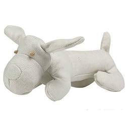 Zanies Eco-Friendly Natural Canvas Plush Dog Toy Small 8"