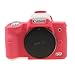 TUYUNG Camera Body Housing Case, Silicone Camera Case Protective Cover for Canon EOS M50 Digital Camera - Hot Pink
