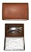 Initial Wallets - Oil Tan Leather Card Card Case with Embossed NRA Initials