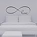 Towallmark 22*60CM Bedroom Wall Stickers Decor Infinity Symbol Word Love Vinyl Art Hot