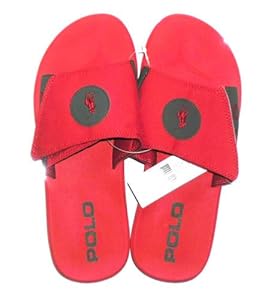 red polo sandals