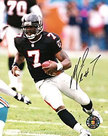 Michael Vick Autographed / Signed Atlanta Falcons Running With the Ball 8x10 Photo