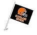 NFL Cleveland Browns Car Flag with Wall Brackett