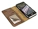 Sewell Direct Monk Magnet Wallet Case for iPhone 5s and iPhone SE - Brown - Synthetic Leather
