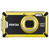 Pentax Optio W80 12.1 MP, Waterproof Digital Camera, with Float Strap & 2GB SD Card - Adorama Exclusive Color; Black with Gold Finish