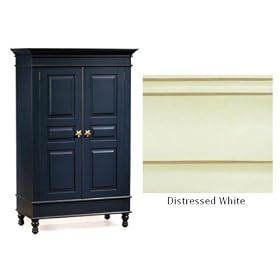 Alligator Enterprises 17302SDW Stars Armoire in Distressed White by Alligator Enterprises