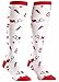 RN NURSE GIFTS SOCKS – Cute Fun Design Matches Your Uniform –New White Knee High (white, White)