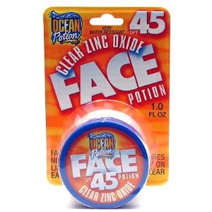 Ocean Potion Suncare Clear Zinc Oxide Face Potion, SPF 45 1 fl oz