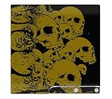 Gold Skulls Skin for Sony Playstation 3 Slim Console