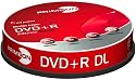 Primeon DVD+R Rohling Double Layer 8X 240min/8,5GB red protect spindle 10