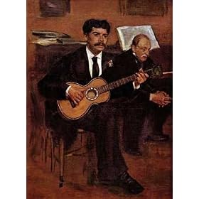 A3 Glossy Gloss photo image print classic painting The guitarist Pagans and Monsieur Degas Manet
