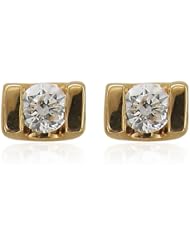 14K Yellow Gold Diamond Stud Earrings(GH, I1-I2, 0.20 carat)