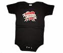 Mommy Heart Tattoo - Silly Baby Bodysuit 100% Cotton, Various Sizes