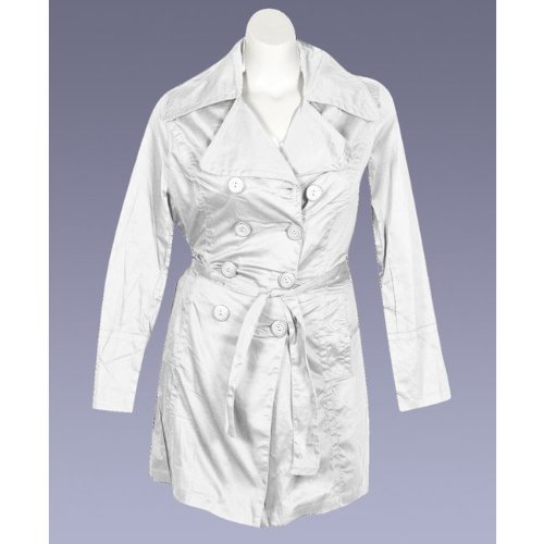White Tough Trench Coat