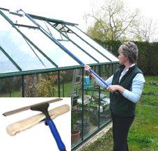 PROFESSIONAL CONSERVATORY WINDOW WIZARD (708)- CLEAN ALL YOUR WINDOWS WITH THIS 3in1 MULTI ANGLED CLEANER.