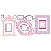 RoomMates RMK2043GM Pink and Purple Frames Peel and Stick Giant Wall Decals