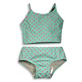 Anita G : Girlfriends by Anita G. - Toddler Girls 2 Piece Tankini Swimsuit, Green, Pink
