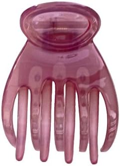 Handmade in France "Mantilla" Pinch Clip for the Hair - 4 Colors (Pink)