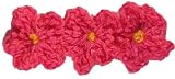 Posies Accessories Three Daisies Hair Clippie Hot Pink