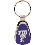 NCAA Florida International Golden Panthers Navy Blue Teardrop Keychain